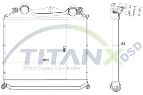 Интеркулер TITANX IC139007