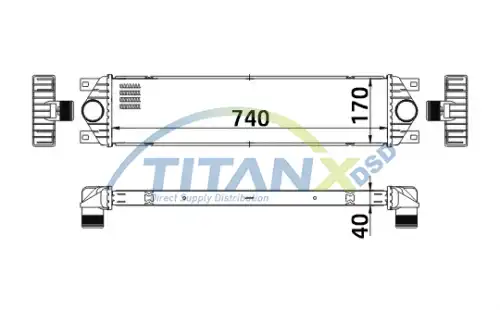 Интеркулер TITANX IC369003