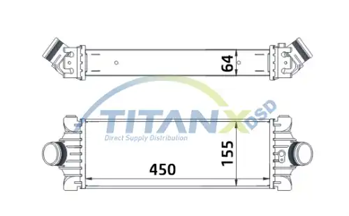 Интеркулер TITANX IC389004