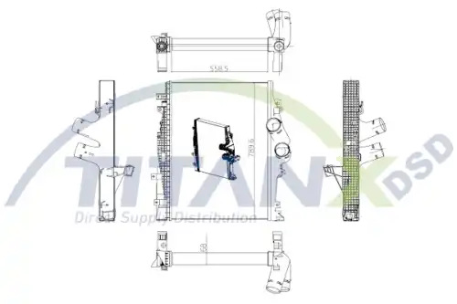 Интеркулер TITANX IX119002
