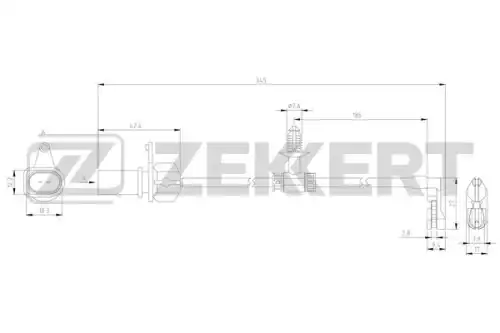 Датчик тормозных колодок ZEKKERT BS-8140