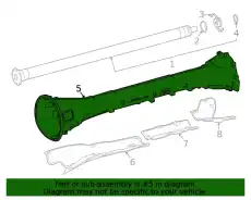 PROPELLER SHAFT TUBE 190410210064 MB