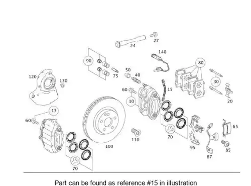 BRAKE HOSE 221420114864 MB