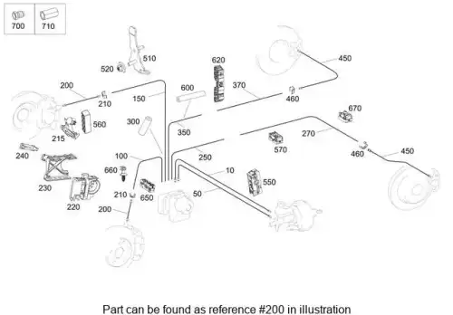 BRAKE HOSE 231420044864 MB