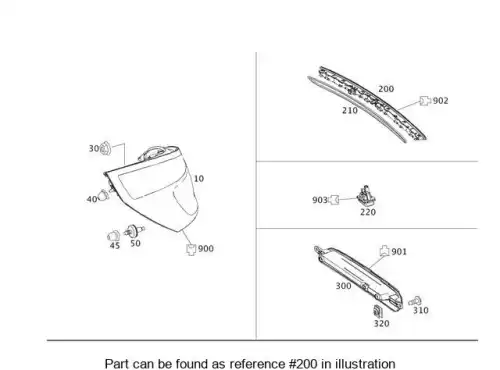 ADDITIONAL BRAKE LAMP 231820005664 MB