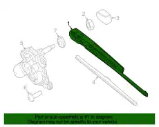 447820144464 WIPER ARM MB