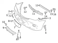 BUMPER, FRONT 90688018019B51 MB