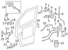 DOOR HANDLE 9107603700649B27 MB
