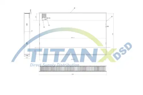 Сетка радиатора, интеркулер ! \ AX119004 TITANX