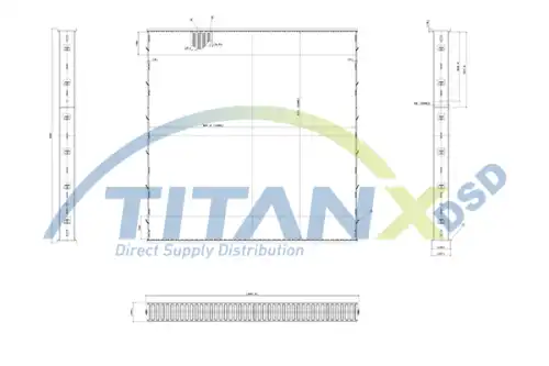 Сетка радиатора, интеркулер ! \ AX129001 TITANX
