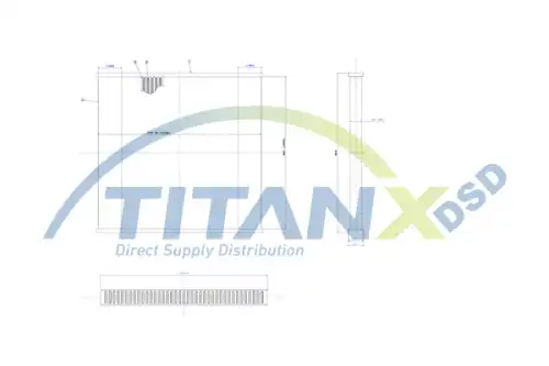 Сетка радиатора, интеркулер ! \ AX159001 TITANX