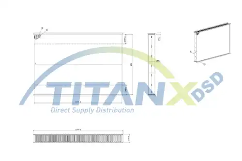 Сетка радиатора, интеркулер ! \ AX169002 TITANX