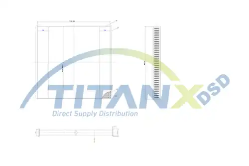 Сетка радиатора, интеркулер ! \ AX169003 TITANX