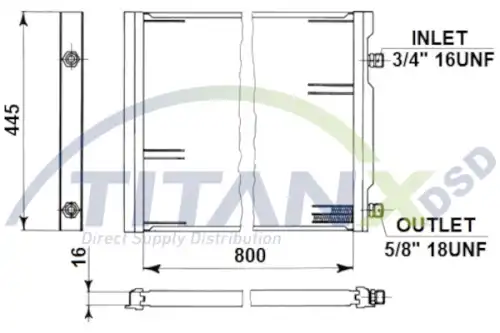 Конденсатор, кондиционер ! \ CD909012 TITANX