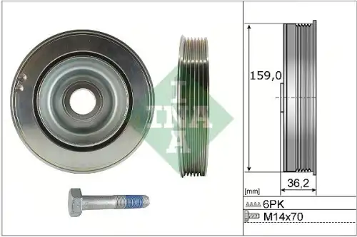 Шкив коленвала INA 544 0173 20