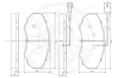 Тормозные колодки дисковые OPTIMAL 96001