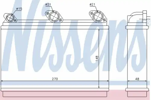 Радиатор печки NISSENS 70507