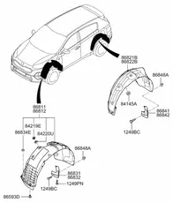 Подкрылок HYUNDAI / KIA 86811D9500