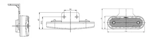 Фонарь габаритный KUTNAK 720563