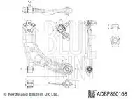 Рычаг подвески BLUE PRINT ADBP860168