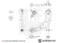 Рычаг подвески BLUE PRINT ADBP860169