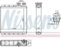 Радиатор печки NISSENS 707302