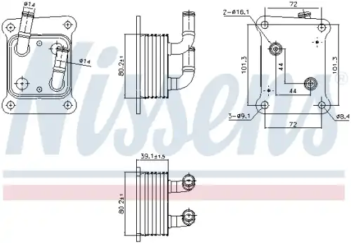 Масляный радиатор NISSENS 91453