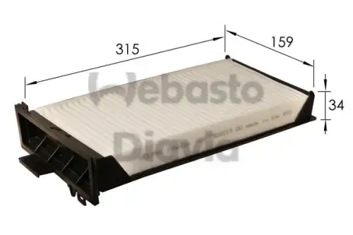 Салонный фильтр WEBASTO 82D0325213A