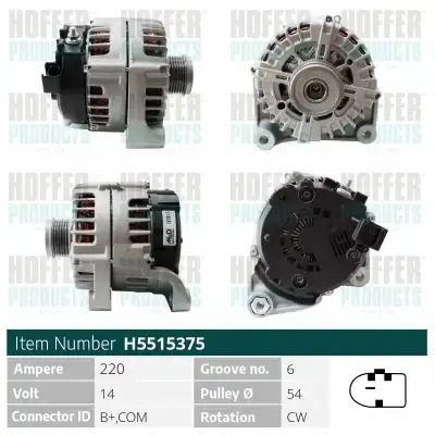 Генератор HOFFER H5515375