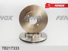 Тормозной диск FENOX TB217333 вентилируемый , передняя ось