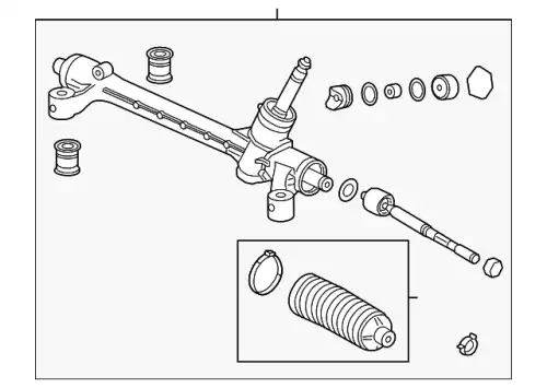 Рулевая рейка HONDA 53400-T7W-A02