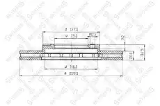 Тормозной диск STELLOX 6020-3217V-SX вентилируемый ,