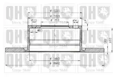 Тормозной диск QUINTON HAZELL BDC3294 полный ,