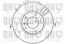 Тормозной диск QUINTON HAZELL BDC3201 вентилируемый ,