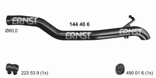 Труба выхлопного газа 144407 ERNST