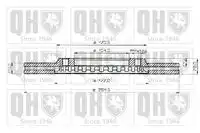 Тормозной диск QUINTON HAZELL BDC3358 вентилируемый ,