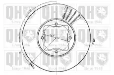 Тормозной диск QUINTON HAZELL BDC4358 вентилируемый ,