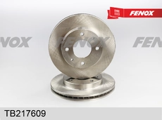 Тормозной диск FENOX TB217609 вентилируемый , передняя ось