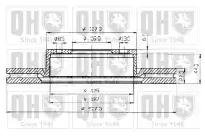 Тормозной диск QUINTON HAZELL BDC3731 вентилируемый ,