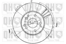 Тормозной диск QUINTON HAZELL BDC4639 вентилируемый ,