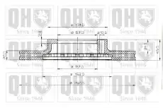 Тормозной диск QUINTON HAZELL BDC3537 вентилируемый ,