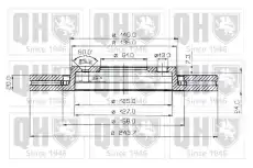 Тормозной диск QUINTON HAZELL BDC3553 вентилируемый ,