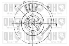 Тормозной диск QUINTON HAZELL BDC3835 вентилируемый ,
