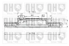 Тормозной диск QUINTON HAZELL BDC4504 вентилируемый ,