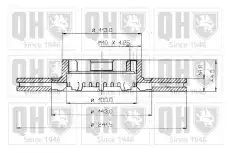 Тормозной диск QUINTON HAZELL BDC3588 вентилируемый ,