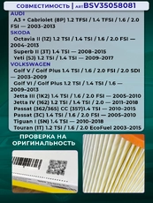 Фильтр воздушный BSSV BSV35058081