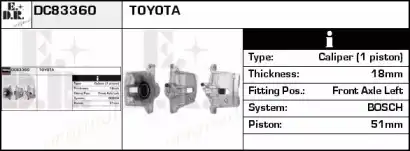 Суппорт тормозной EDR DC83360