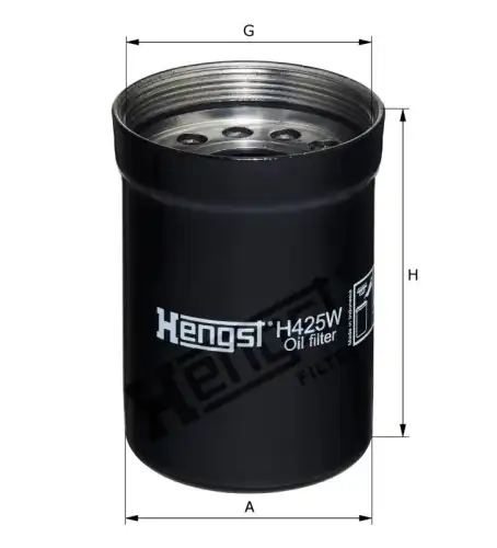 Фильтр масляный HENGST H425W