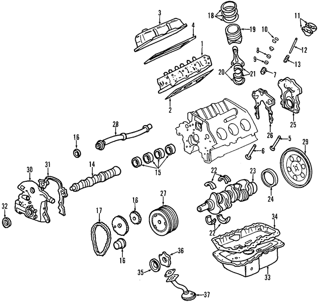 Прокладка ГБЦ CADILLAC 89017821