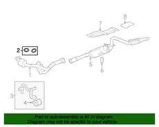 Прокладка глушителя HUMMER 15890981